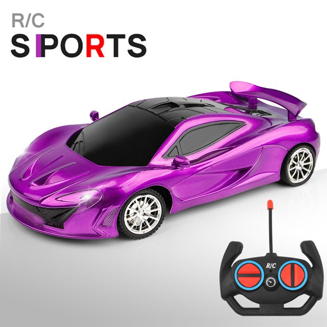 1:18 RC Sports Car - LED Light, 2.4G Remote Control High-Speed Drift Car