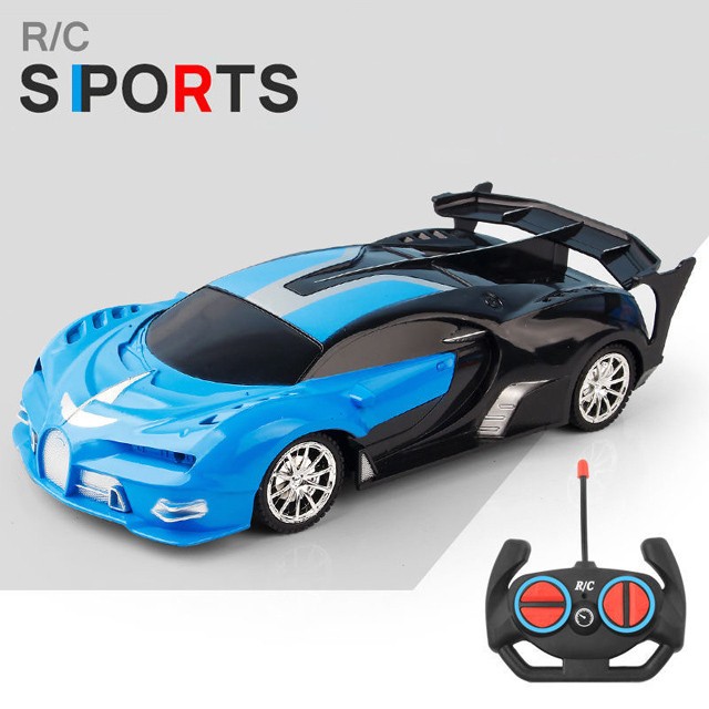 1:18 RC Sports Car - LED Light, 2.4G Remote Control High-Speed Drift Car