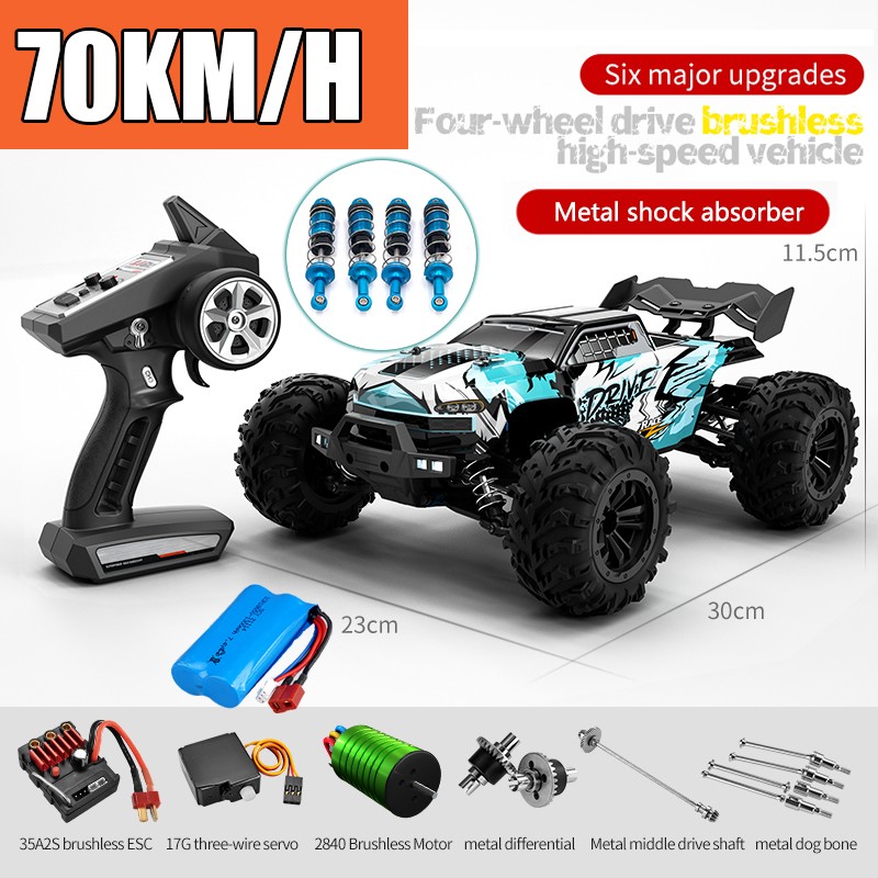Off-Road 4x4 RC Car - High Speed 70KM/H Brushless 4WD Monster Truck