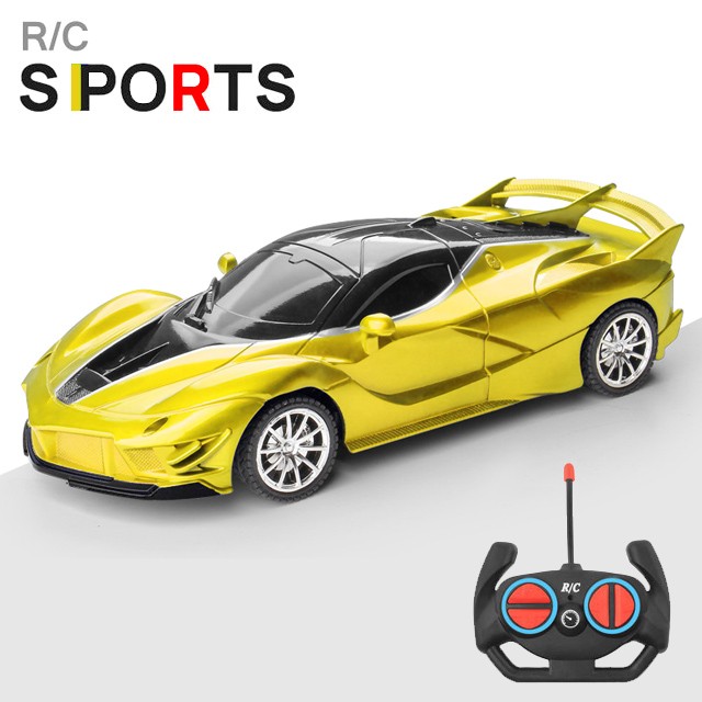 1:18 RC Sports Car - LED Light, 2.4G Remote Control High-Speed Drift Car