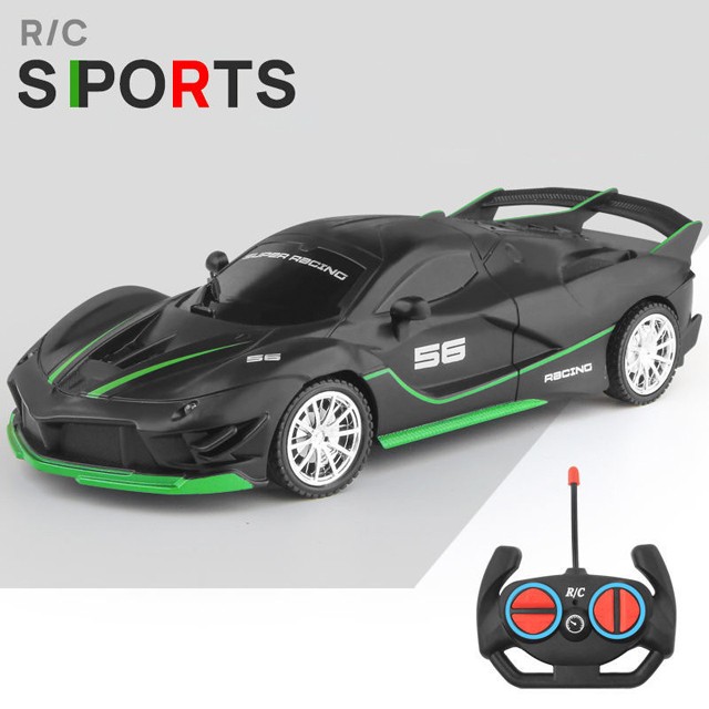 1:18 RC Sports Car - LED Light, 2.4G Remote Control High-Speed Drift Car
