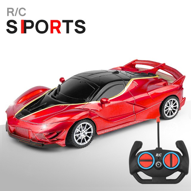 1:18 RC Sports Car - LED Light, 2.4G Remote Control High-Speed Drift Car