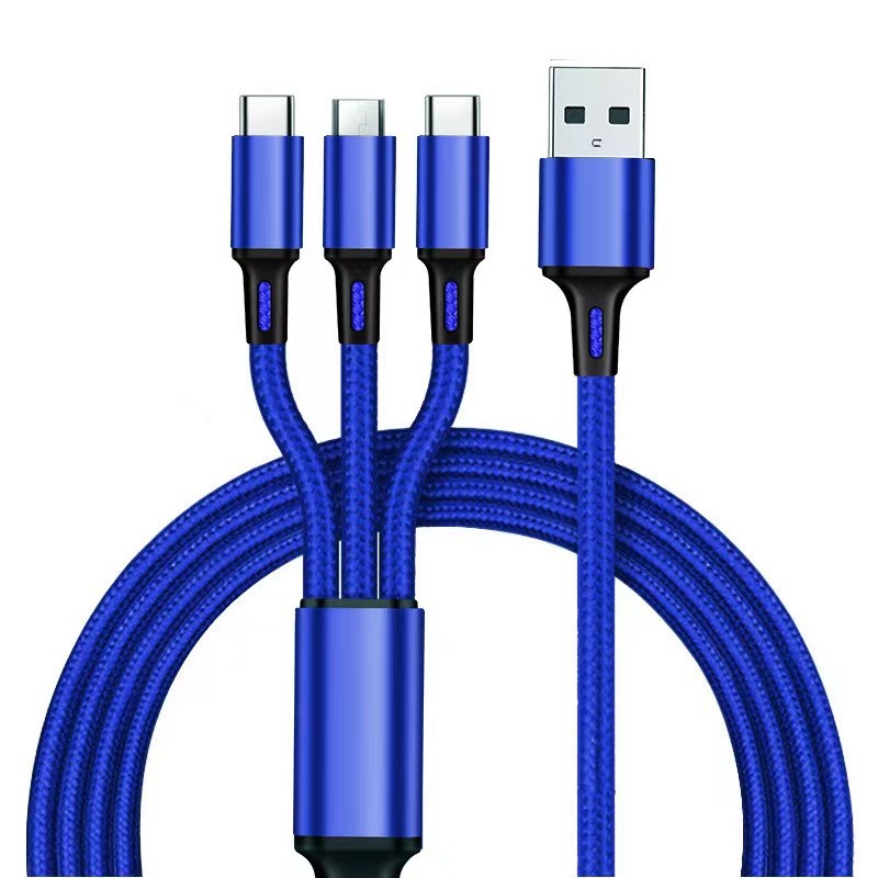 Multi USB 3-in-1 Charger Cable - Type-C and Micro USB Connectors