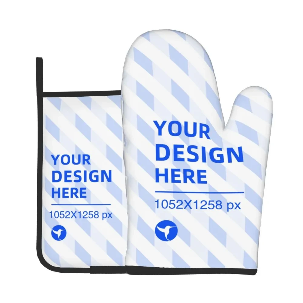 Kitchen Baking Insulation Gloves Pot Holder Two-Piece Set