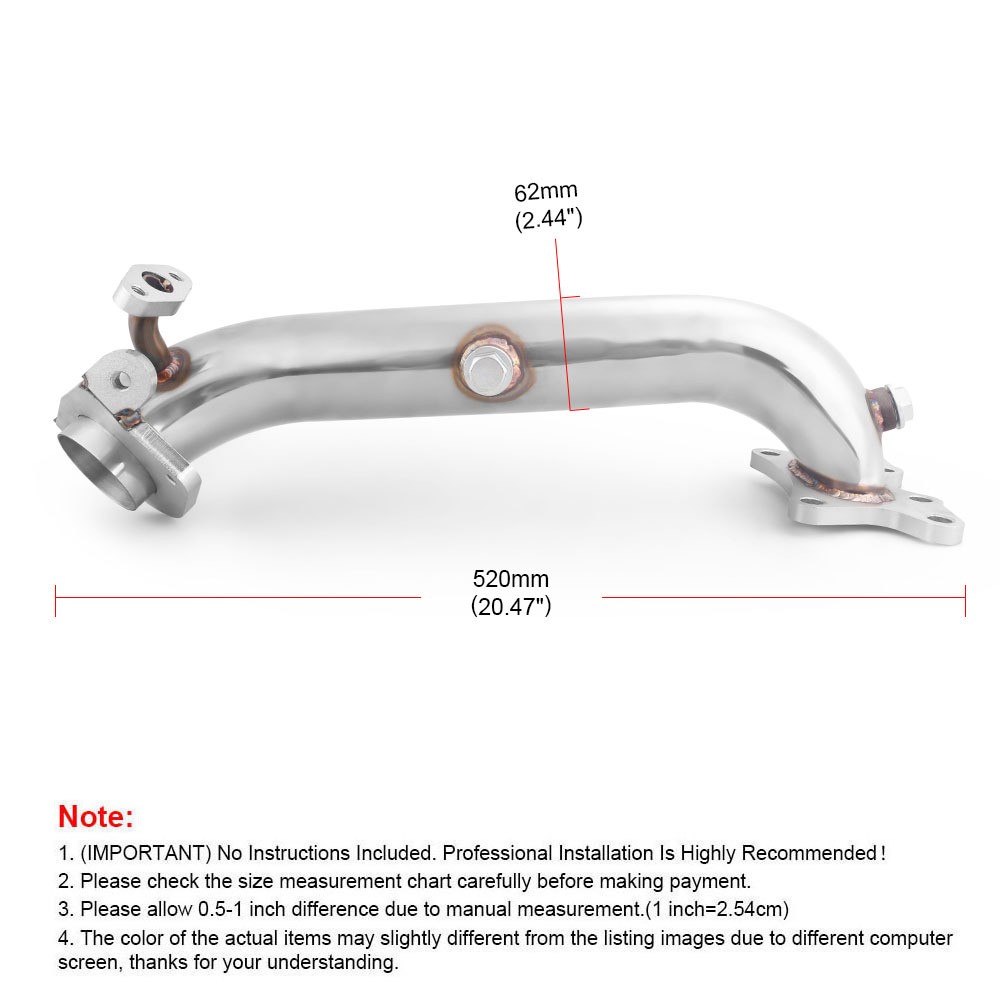 Car Modification Stainless Steel Front Exhaust Pipe