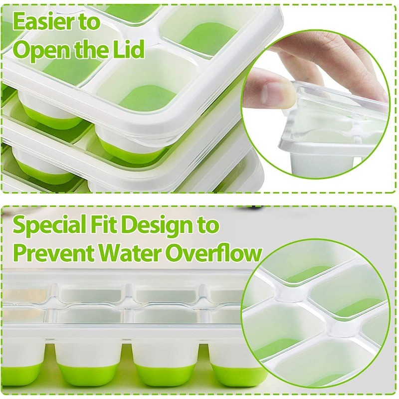 14-Grid Ice Cube Tray Silicone Mold