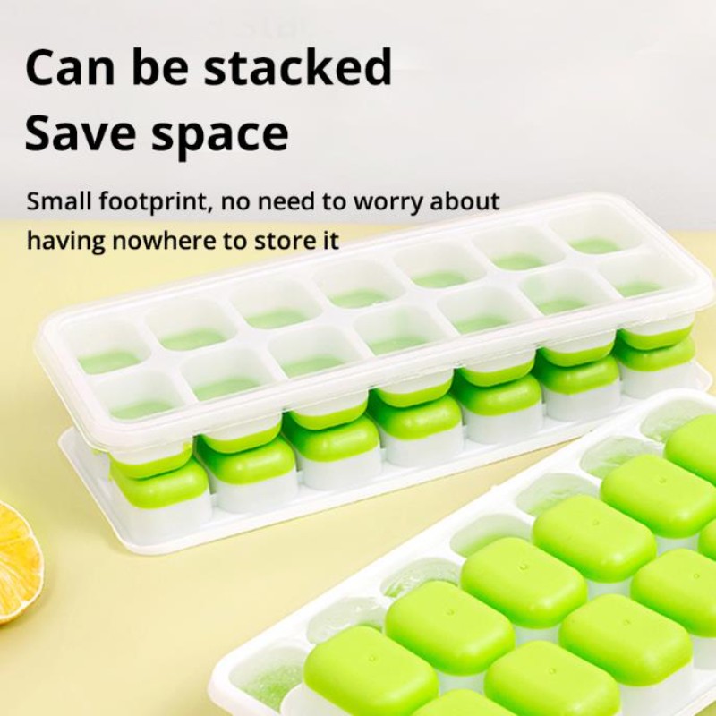 14-Grid Ice Cube Tray Silicone Mold