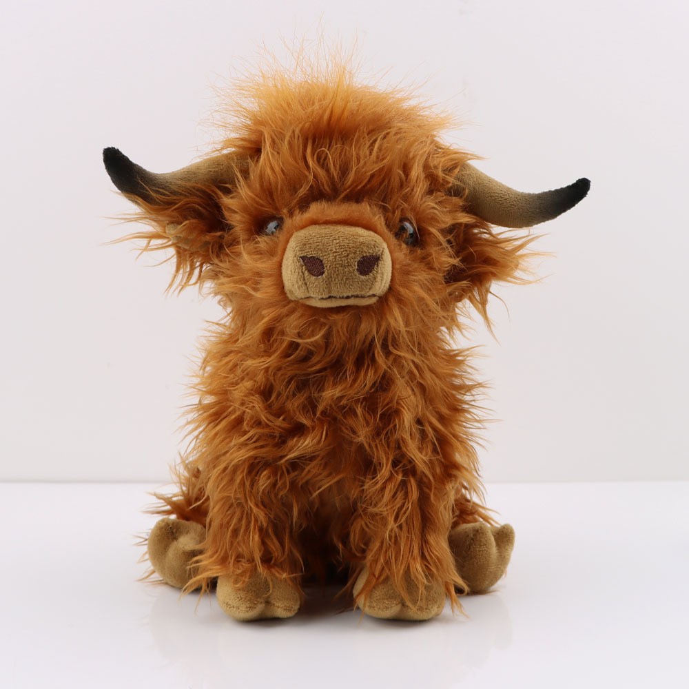 29cm Kawaii Highland Cow Plush Toy
