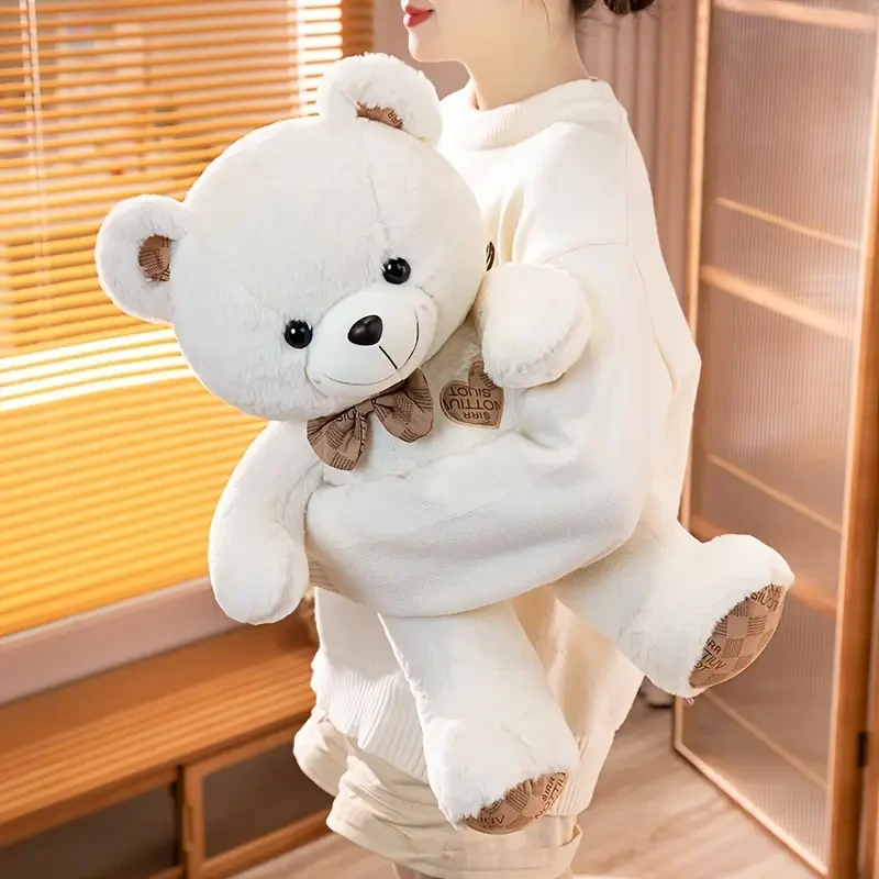 Adorable Teddy Bear Plush Toy Confession Bear Cartoon Stuffed Toy Accompany Bear Soft Toy Sleeping Throw Pillow Home Decoration for Birthday New Year Valentine's Day Gift Halloween Christmas Gift