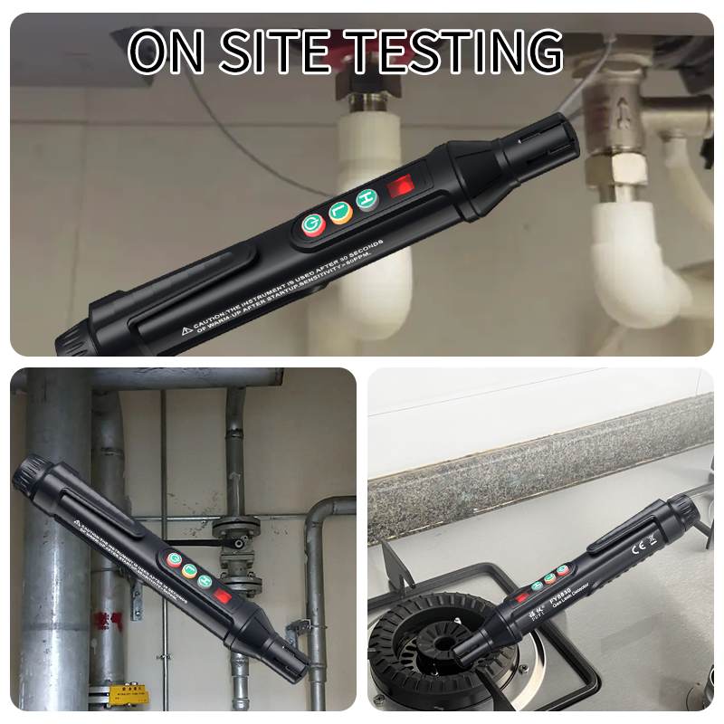 2024 New Portable Gas Leak Detector - Natural and Combustible Gas Detector with Audible and Visual Alarm