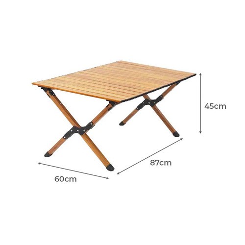 Top Wood Foldable Camping Table