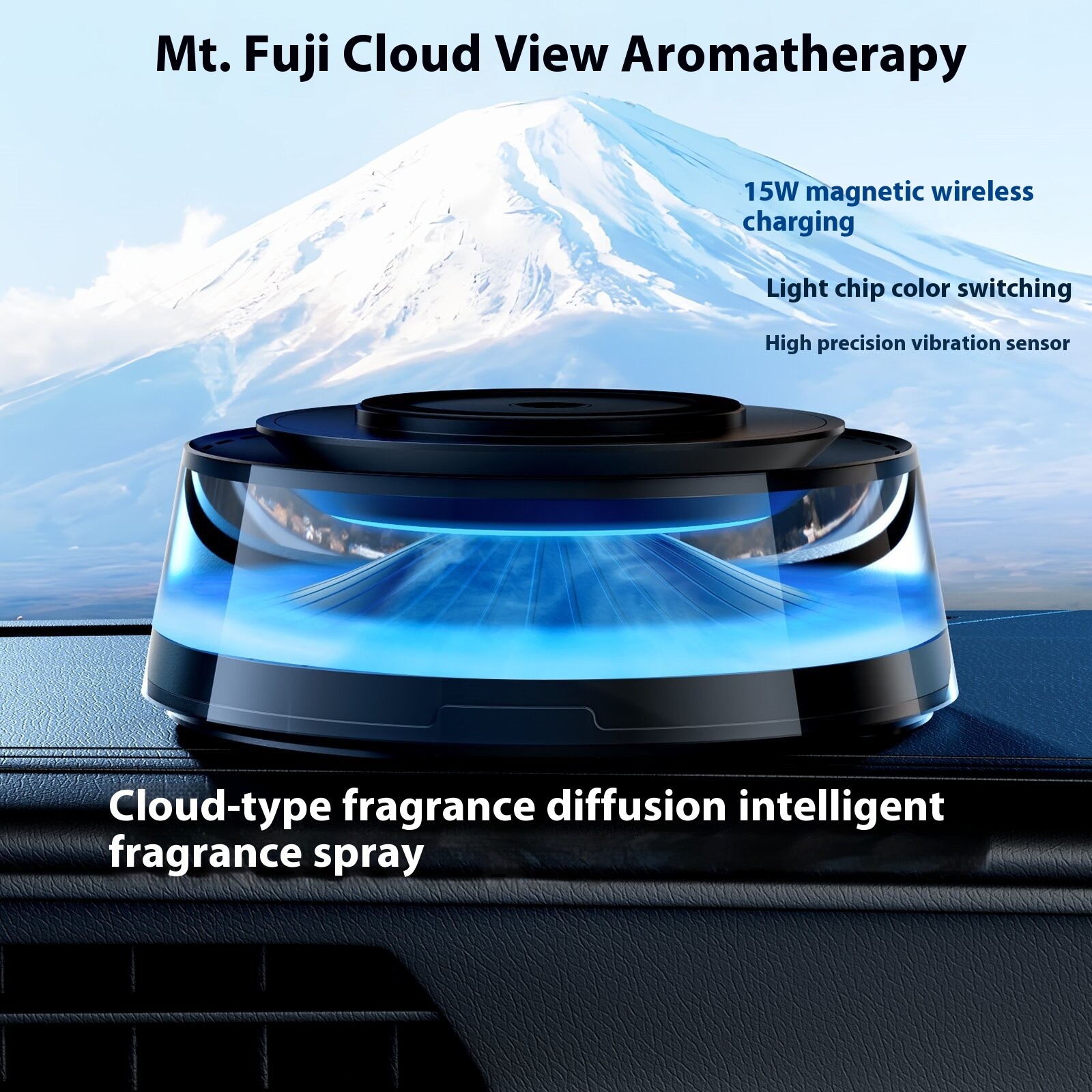 Ambience Light Vehicle-mounted Cloud Landscape Aroma Diffuser Humidifier