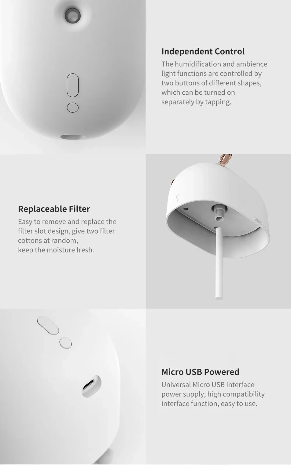 Sled deer small portable usb aromatherapy humidifier