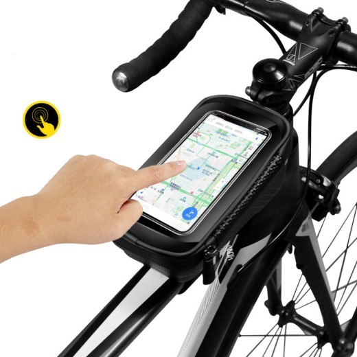Hard Shell Bicycle Bag Mountain Bike Front Beam Bag Top Tube Mobile Phone Bag Saddle Bag