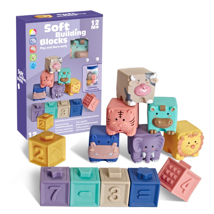 Animal Relief Soft Building Blocks