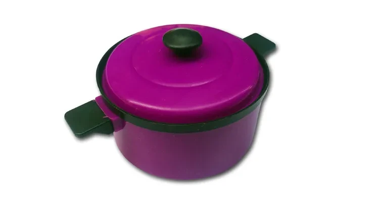 Purple Simulation Tableware And Kitchen Utensils 13-piece Set Toy