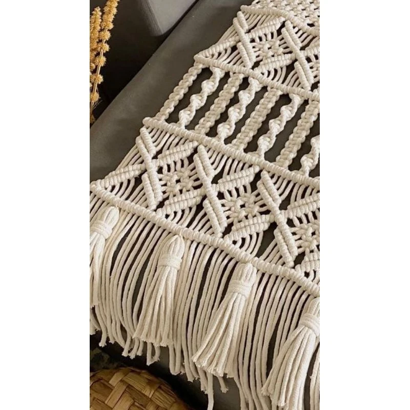 Macrame table runner