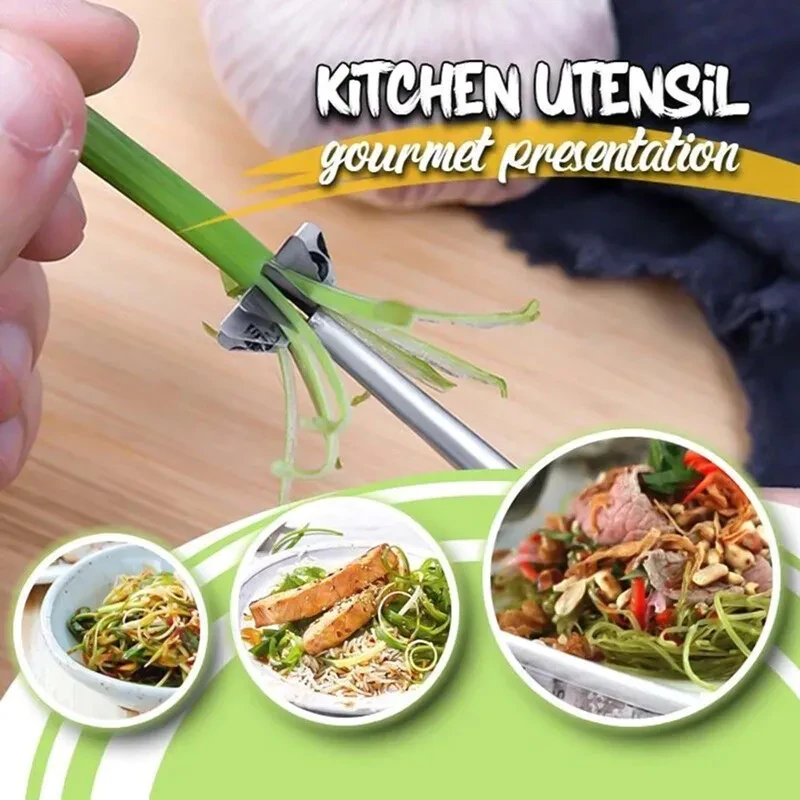 Stainless steel plum scallion cutter creative kitchen tool