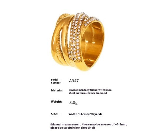 Natural Hair Crystal 925 Silver Ring