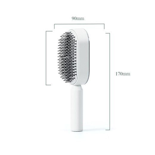 Self Cleaning Hair Brush For Women Massage Scalp Promote Blood Circulation Anti Hair Loss 3D Hair Growth Comb Hairbrush Self-Cleaning Hair Brush 3D Air Cushion Massager Brush Airbag Massage Comb B