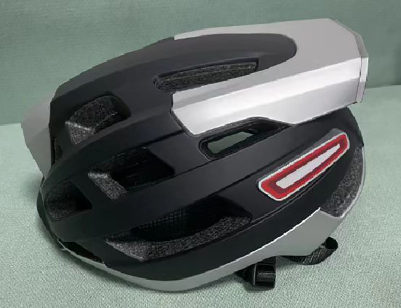 Smart Bluetooth Warning Light Riding Integrated Helmet