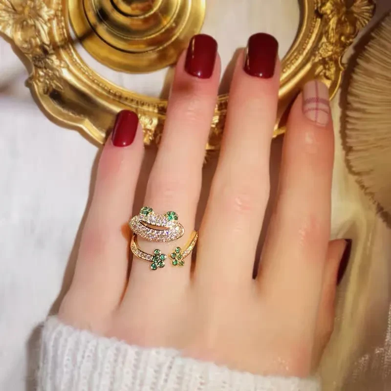 Fashion Personality Playful Frog Ring Women