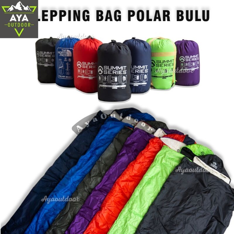 Sleeping Bag Polar Fleece Outdoor Sleeping Bag Polar Fleece Thick Summit Series Soft Warm Camping