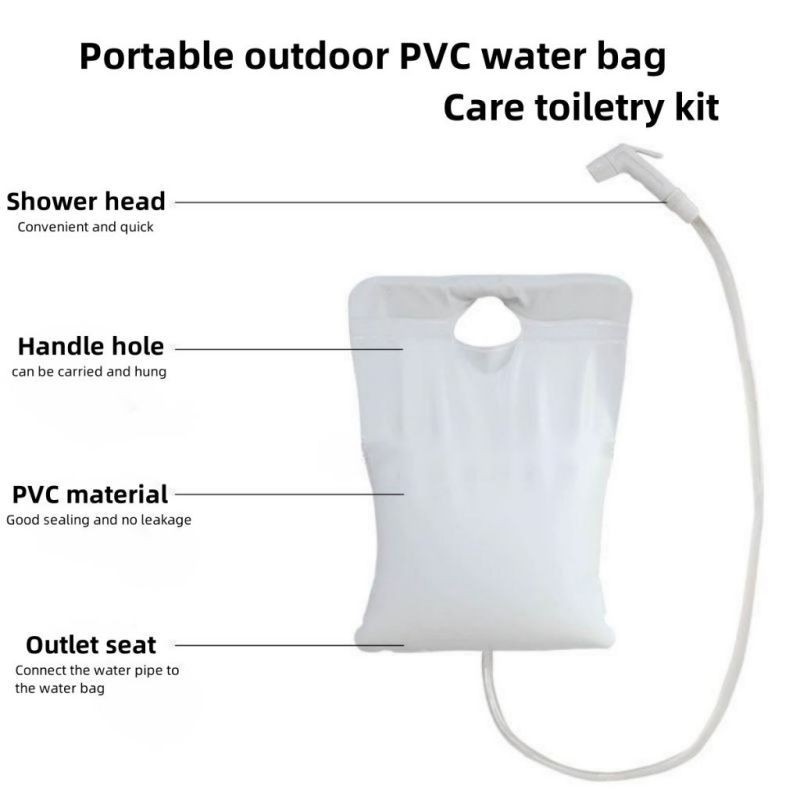 10L Camping Outdoor Portable Shower Water Bag For Bathing And Washing Hair