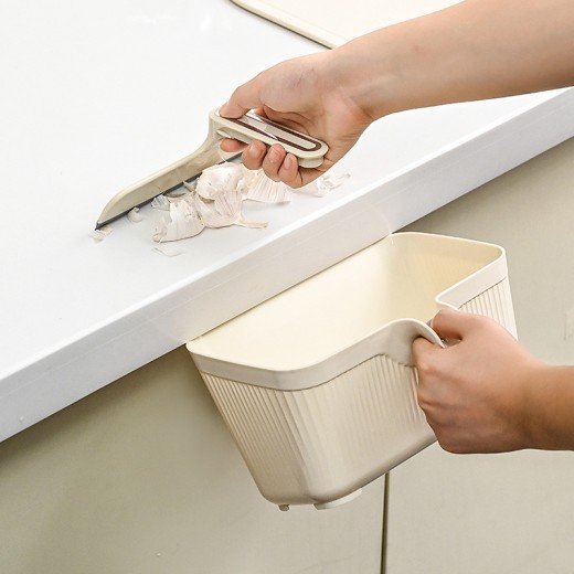 Desktop Trash Bin Household With Scraper