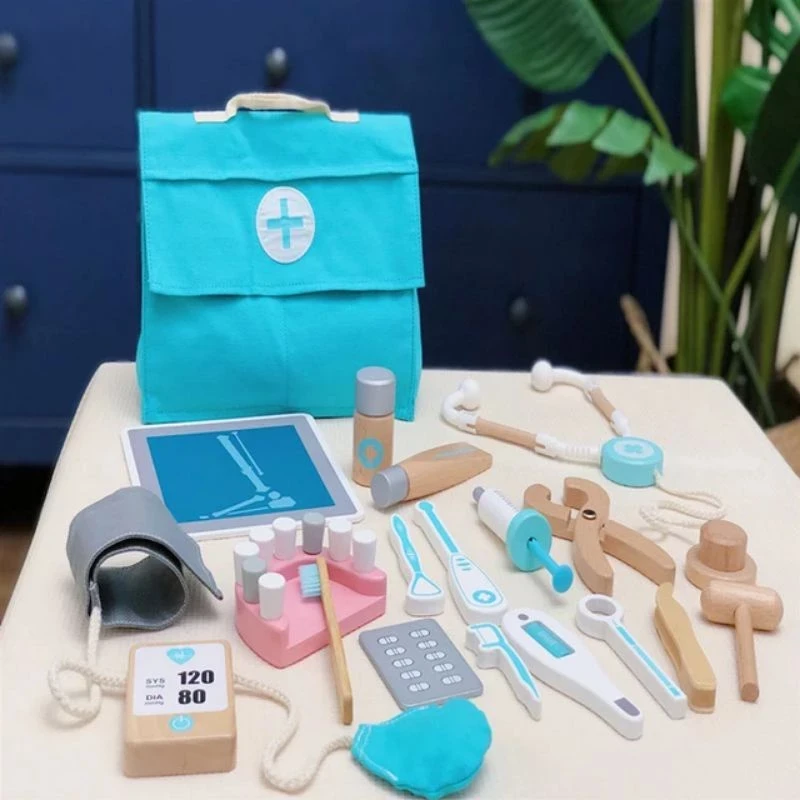 Wooden Doctor Set With Bag