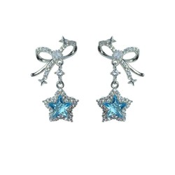 Celestial Blue Diamond Star Studs