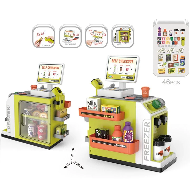 [TMA]Super Supermarket Kids Toys Set Shopping Cashier Scan / Cashier Simulation Toys / Sell Supermarket Shopping / Shopping Games