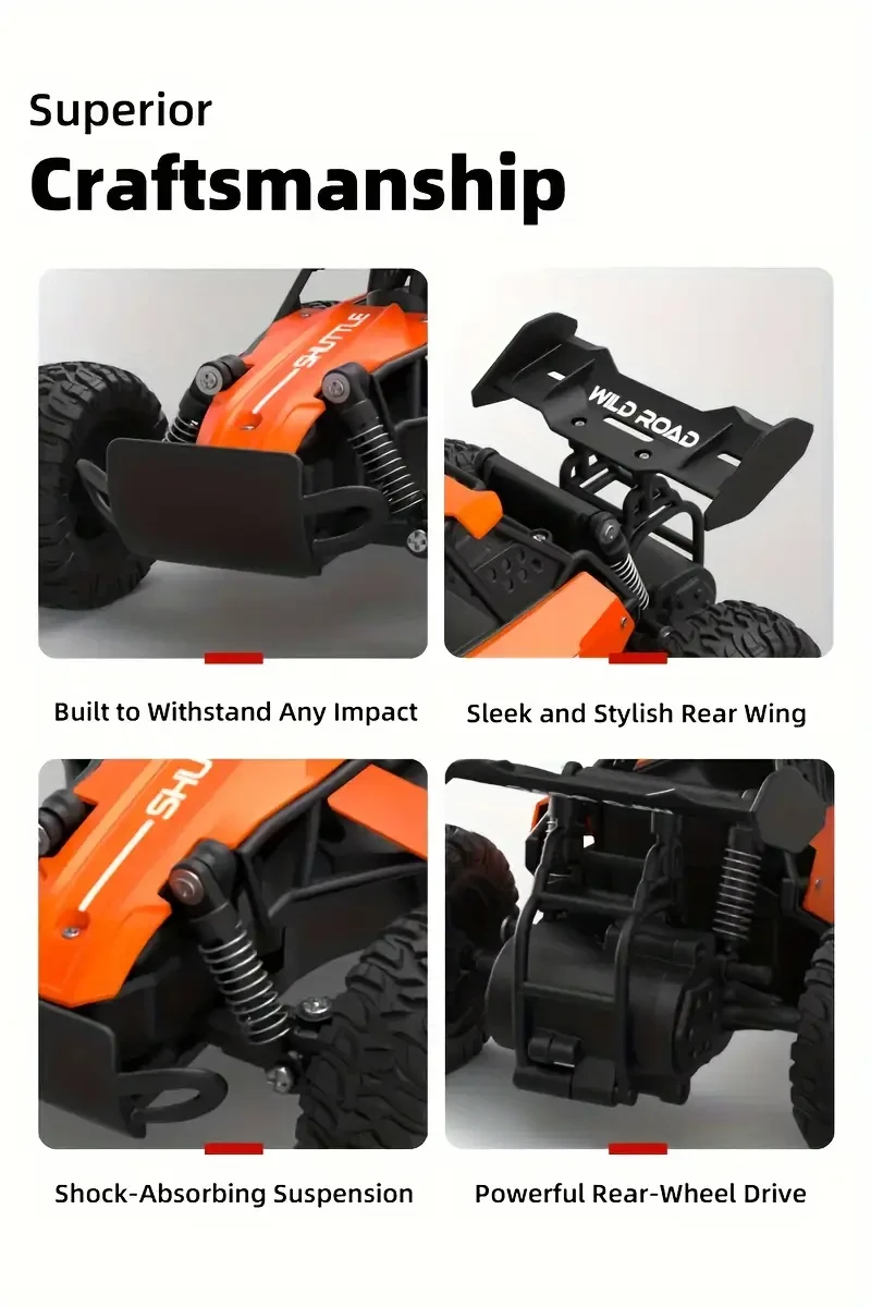 High-speed Remote-control Car To All-terrain Off-road Electric Toys Christmas Halloween Thanksgiving Gifts High-speed Alloy High-speed High-speed Off-road Racing Boy Toys