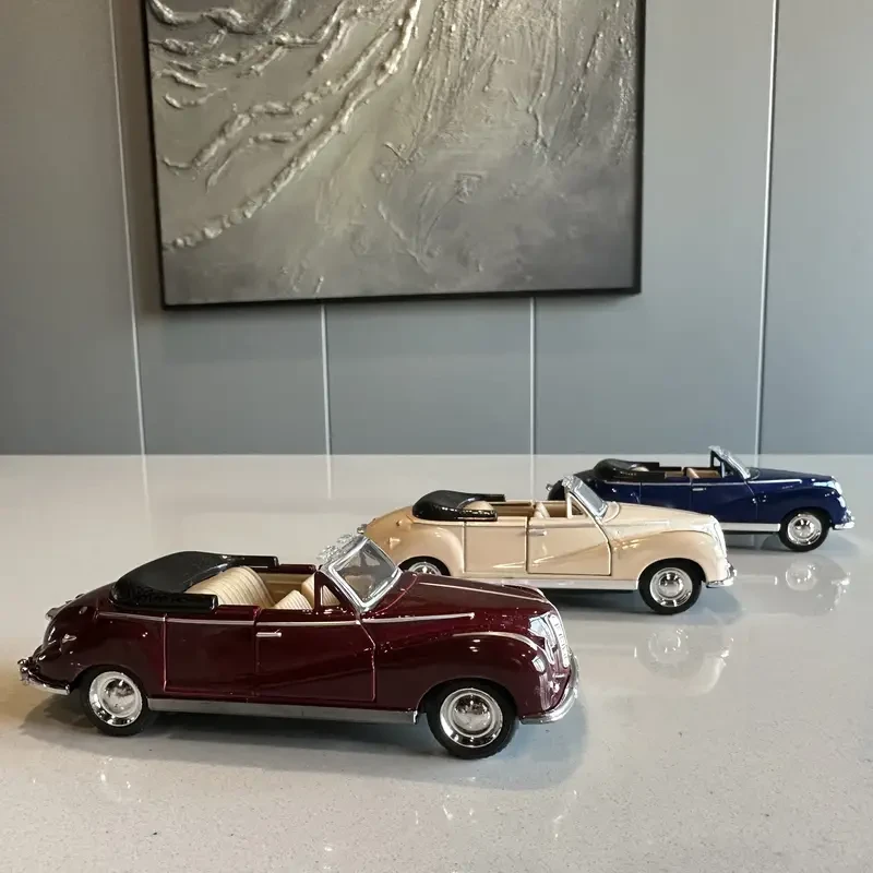 1/32 Vintage Car Simulation Model Highway Polizei Vintage Car Model Metal Jewelry Birthday Cake Jewelry Christmas Halloween Gift