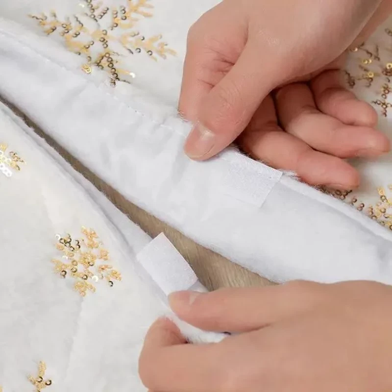 Snow Motif Christmas Tree Base / Christmas Tree Mat 90cm