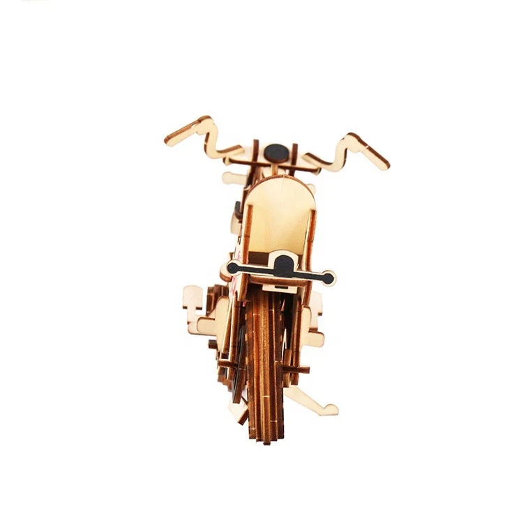 Wooden Puzzle - 3D Wooden Puzzle Vehicle - DIY - simulation motor big