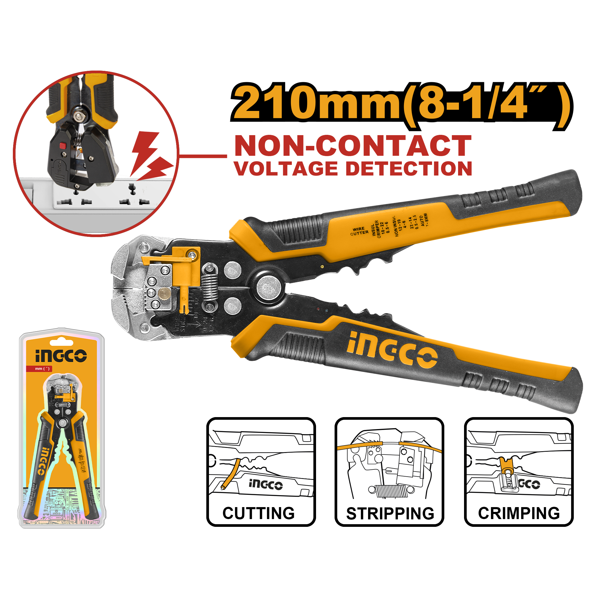 Intelligent voltage-detecting stripper 210mm 8-1/4