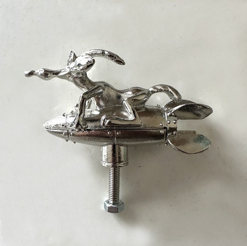 Vintage License Plate Topper Ornament Car Hood Decoration