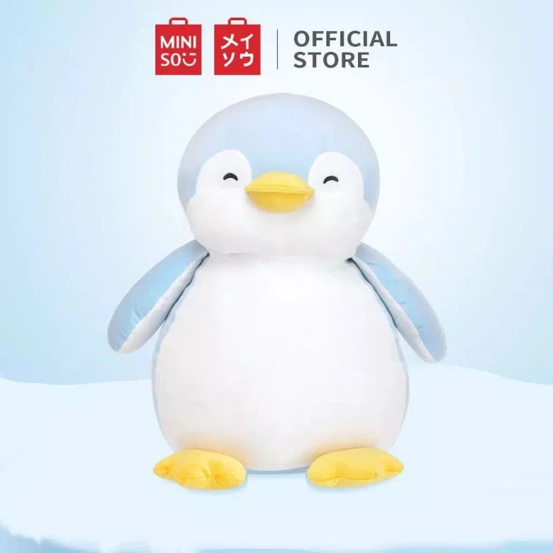 Doll Plush Toys PP Cotton Soft and Cute Fuzzy Plush Ash Penguin Size 40 Cm Funny and Cute
