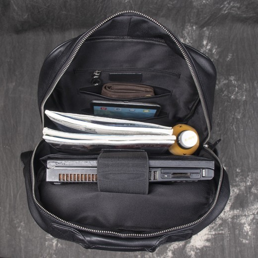 Men's Leather Handbag Large Capacity Travel Backpack