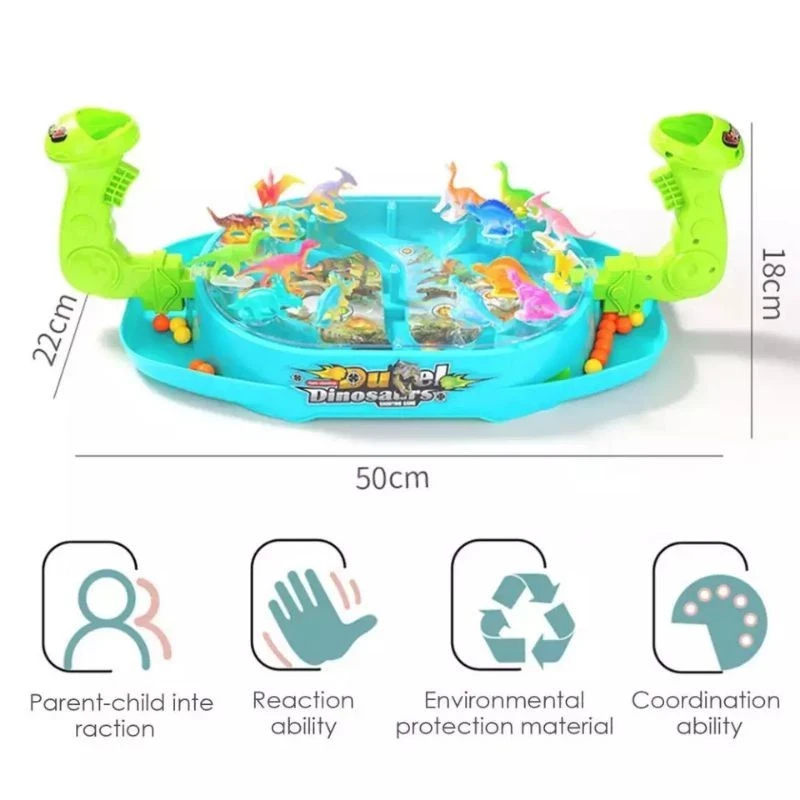 Educational Toys for Children Dinosaur Shooting Duel - Dinosaur Battle Games - Dino Shooting Ball
