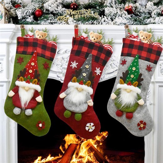 Christmas Decoration Gift Faceless Doll Christmas Stocking Pendant