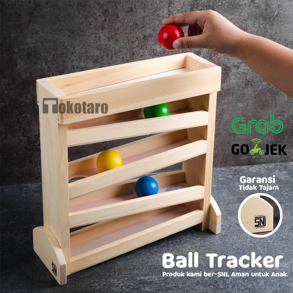 Ball Tracker Montessori Wooden Toys Baby Educational Wooden Toys
