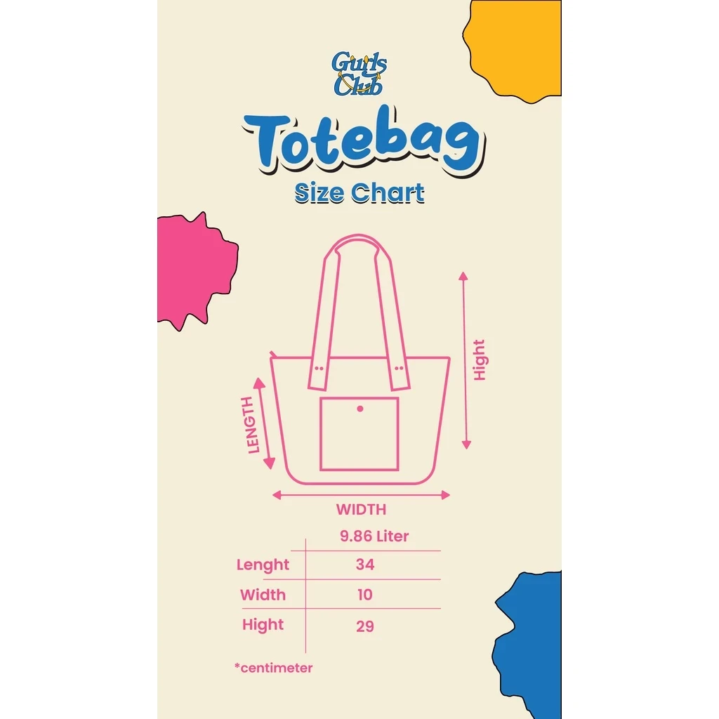 Gurls Club Totebag - Keira Black