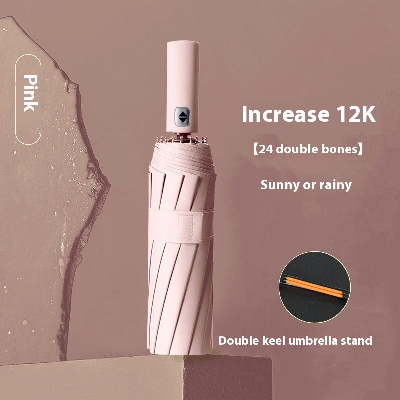 Umbrella Automatic 24-bone Oversized Sun Umbrella