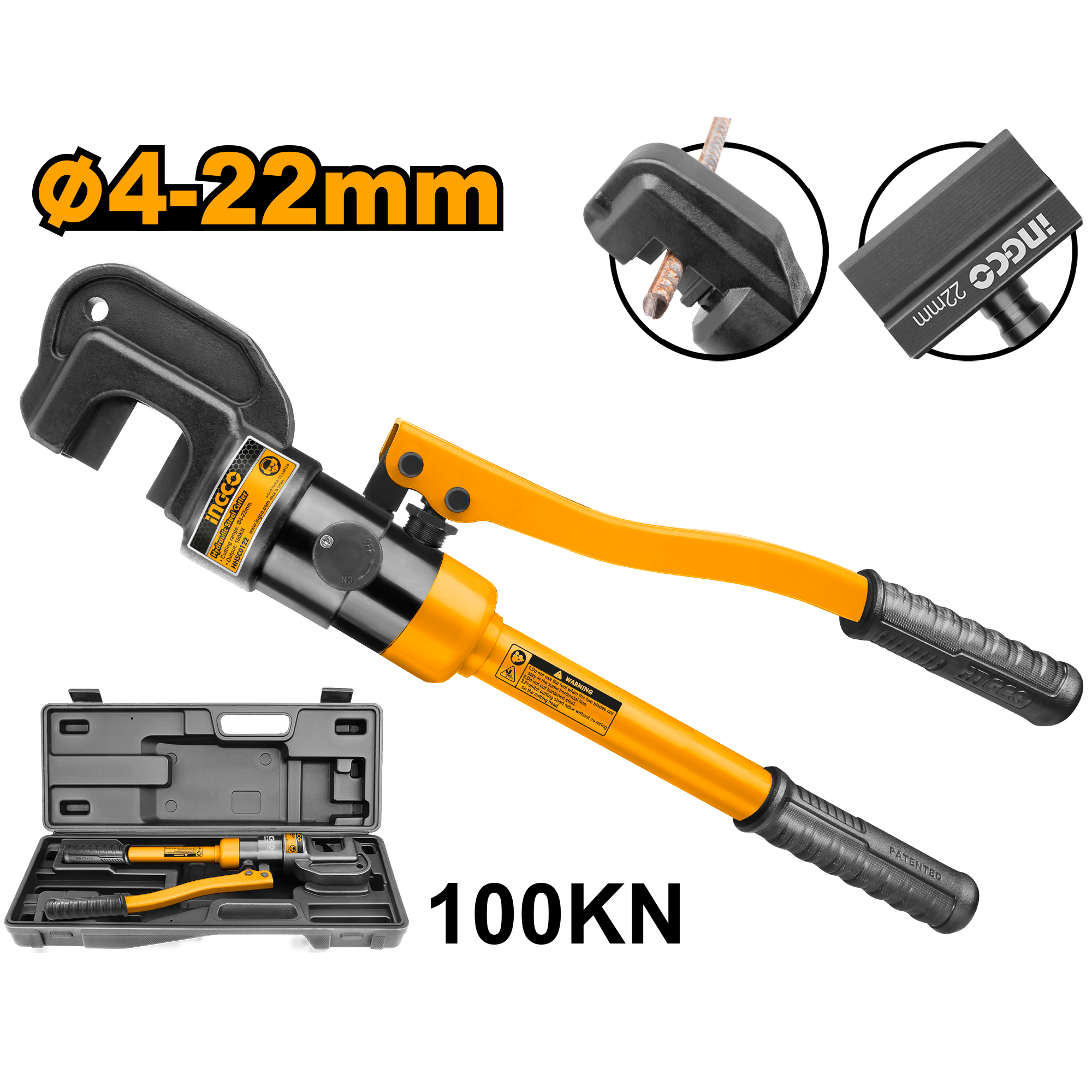 Hydraulic steel cutter 4-22mm 100KN
