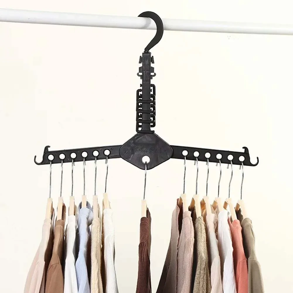 Hanger Rack Clothes Space Saver Folding Hanger Multifunctional Magic Clothes Rack for Clothes Closet Organizer Minimalist style
