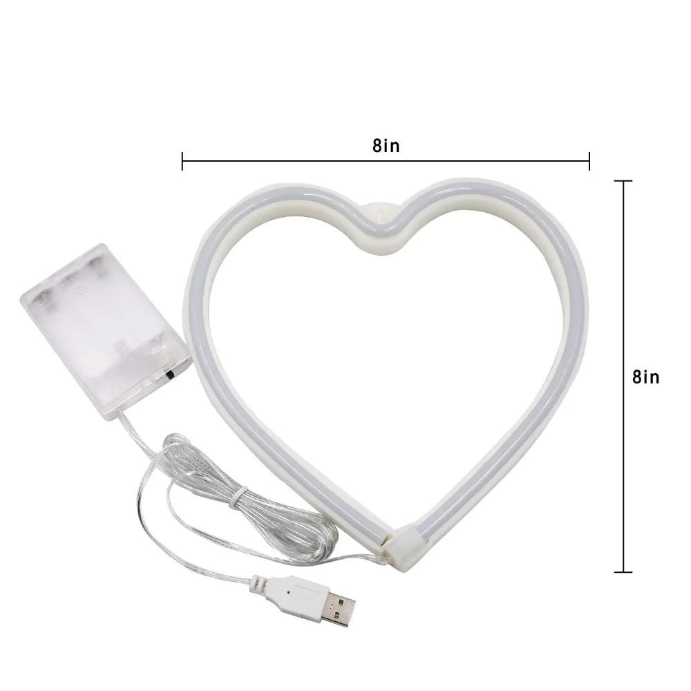 Love Heart LED Neon Light