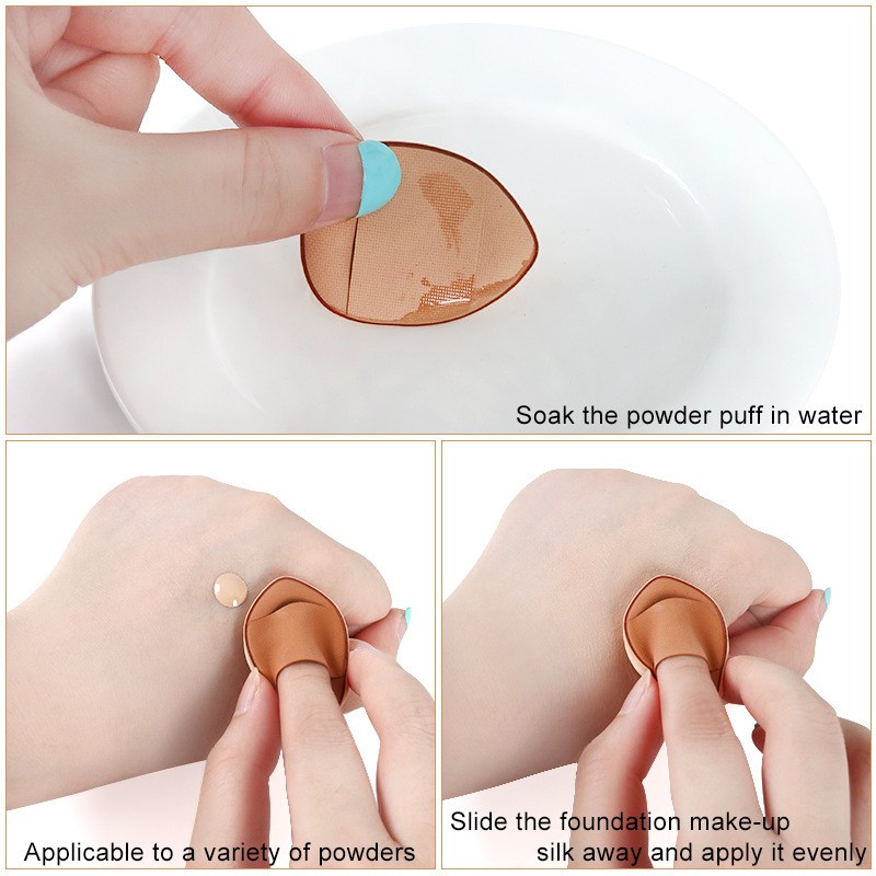 Mini Finger Puff Foundation Powder