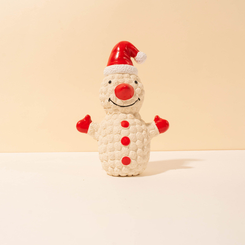 New Pet Latex Toys Santa Claus David's Deer Snowman Three-piece Christmas Series